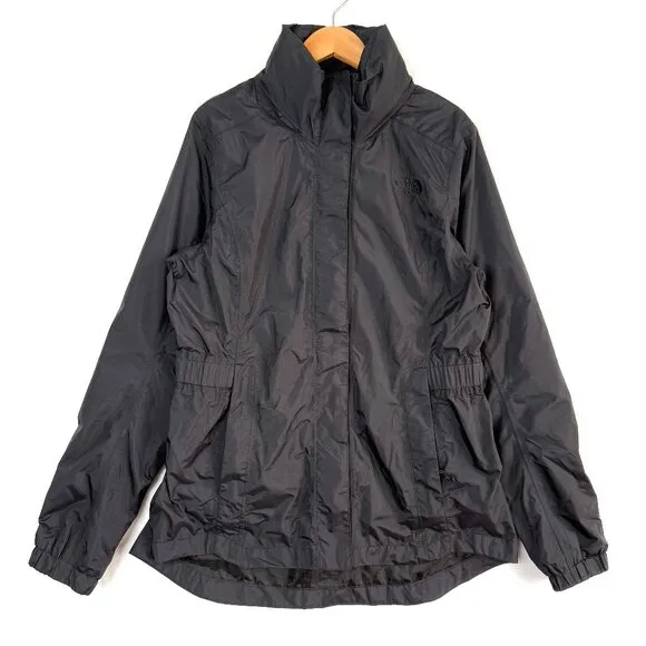 The North Face Resolve Parka II Jacket Womens M Black Full Zip Dry Vent