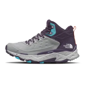 The North Face VECTIV Exploris FUTURELIGHT Mid Hiking Shoe (Women) - Meld Grey/Dark Eggplant Purple Leather