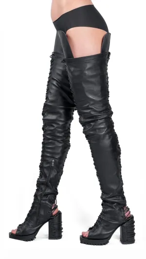 Thigh High Leather Cuissardes