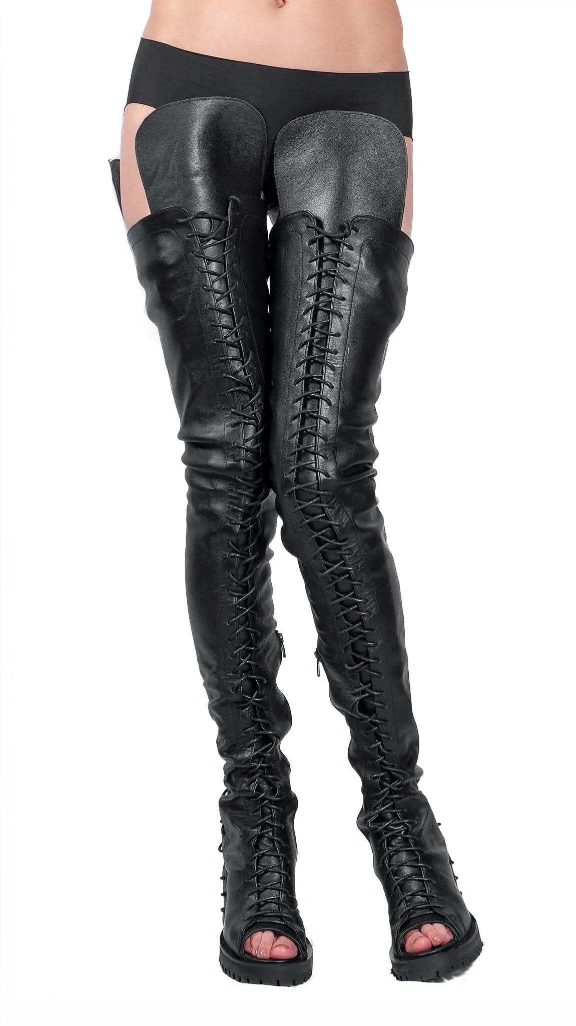 Thigh High Leather Cuissardes