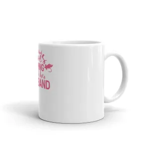 This girl loves fishing with her husband Mug