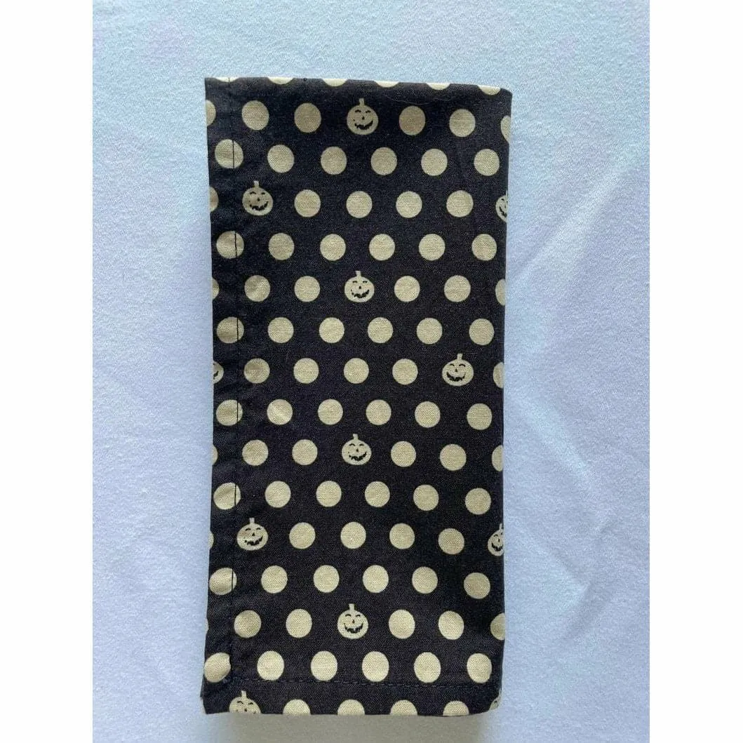 Threads By Tess Handmade Cloth Napkins - Spooky Dots