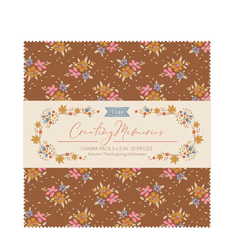 Tilda Creating Memories, Autumn 5 in. Fabric Charm Pack