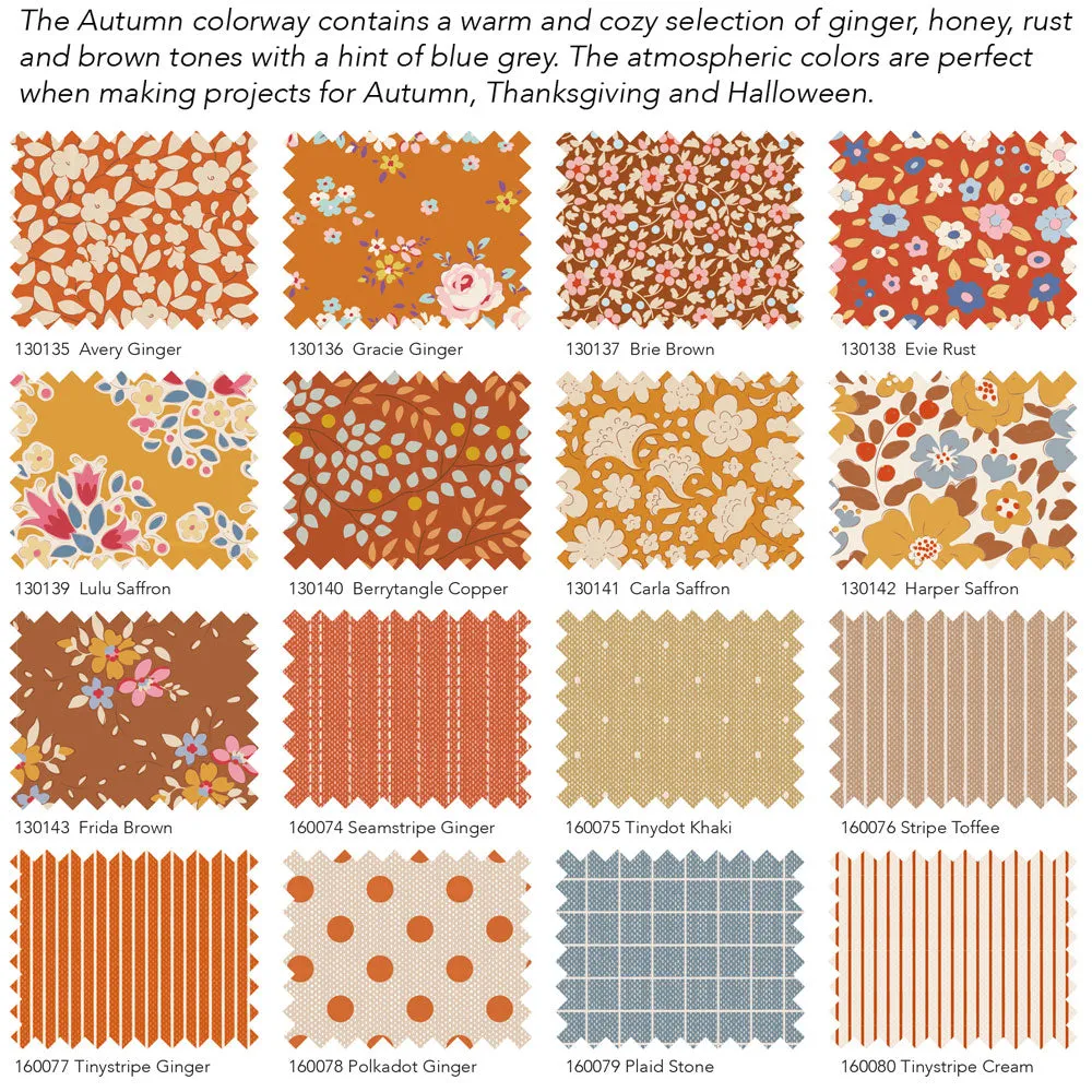 Tilda Creating Memories, Autumn 5 in. Fabric Charm Pack