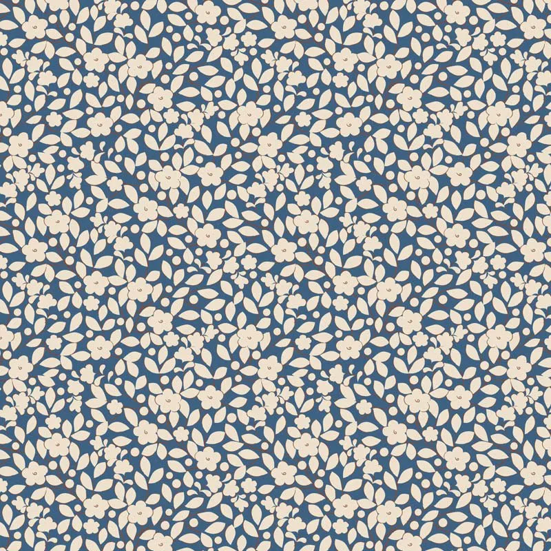 Tilda Creating Memories Fabric | Avery | Blue