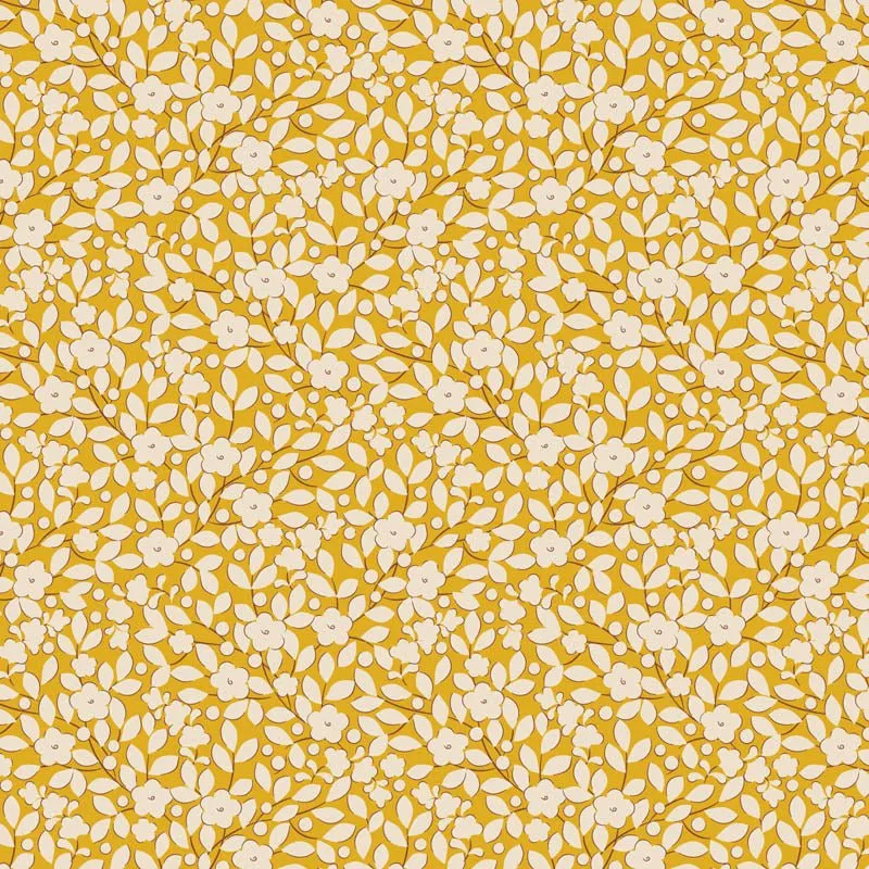 Tilda Creating Memories Fabric | Avery | Yellow