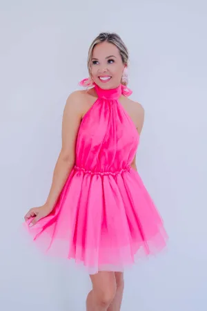 Tillie Tutu Halter Dress - Pink