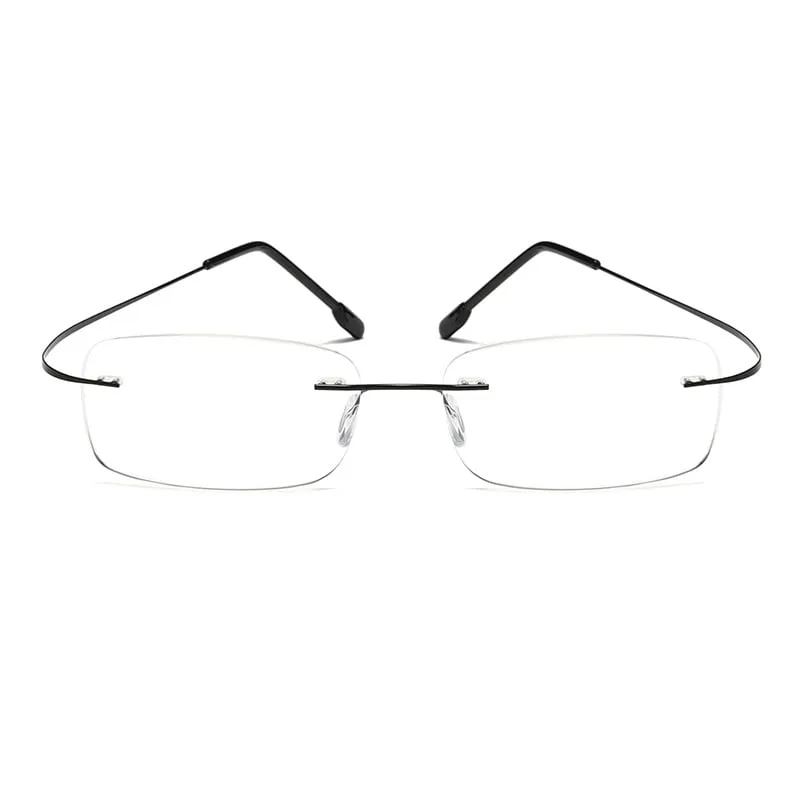 TITANIUM ANTI-BLUE LIGHT RIMLESS PRESBYOPIA GLASSES