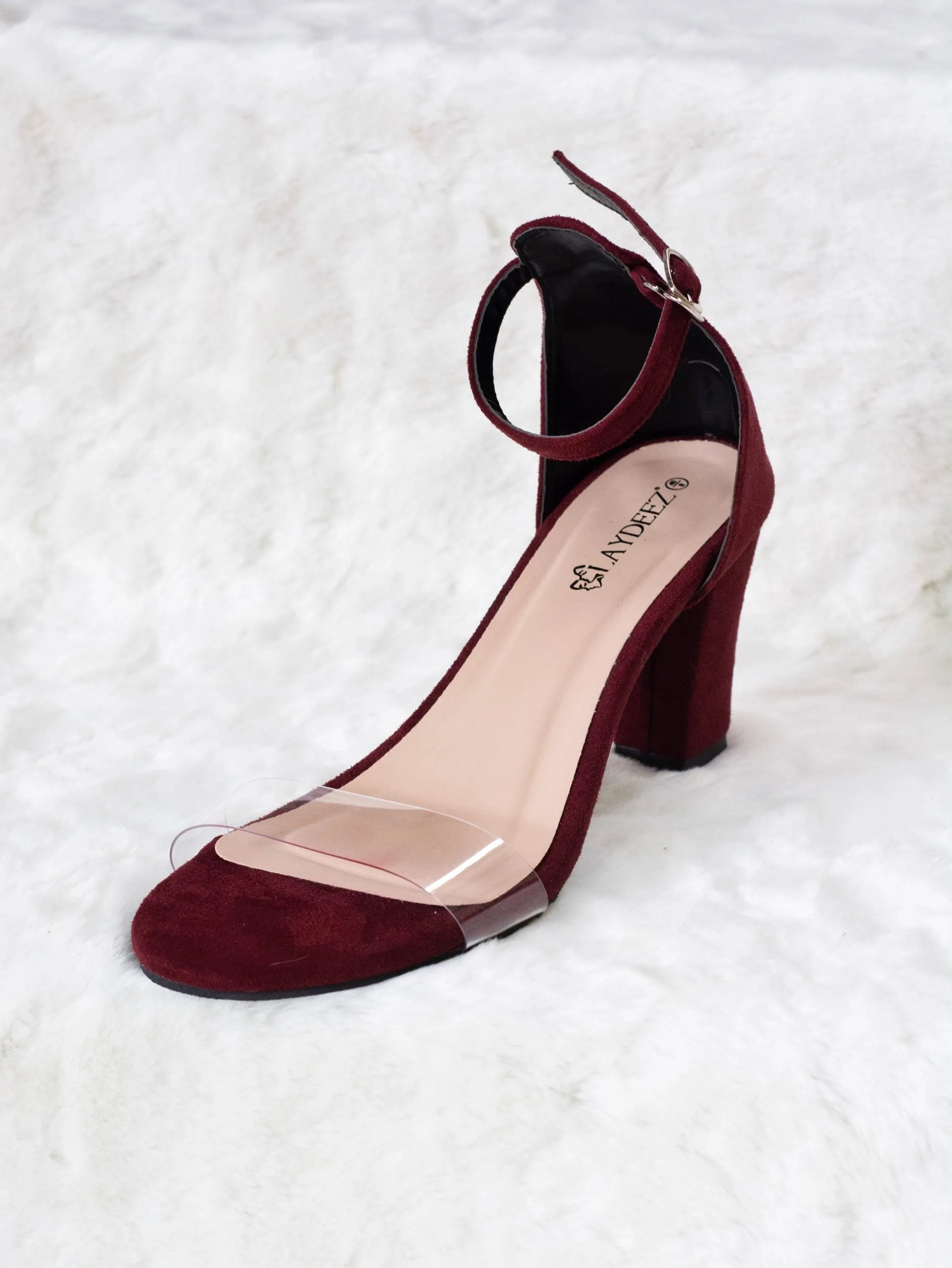 Transparent Open Toe Heels