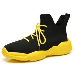 Trendy High Top FlyKnit Sneaker Shoes for Men