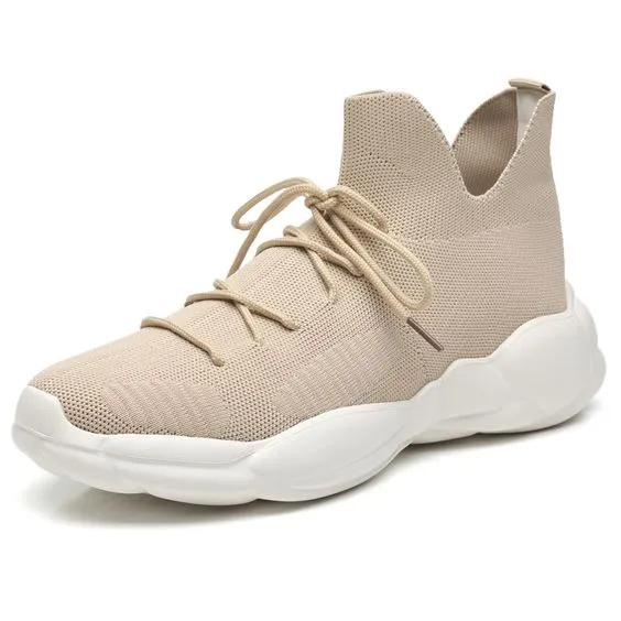 Trendy High Top FlyKnit Sneaker Shoes for Men