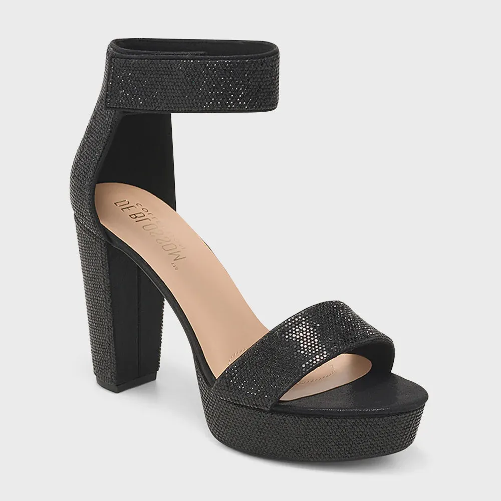 Trista Black Heel Shoe