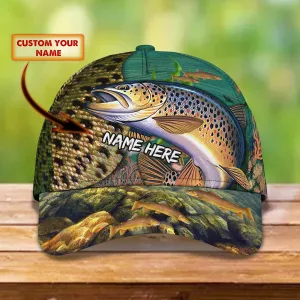 Trout Fishing - Personalized Name Cap - Boom