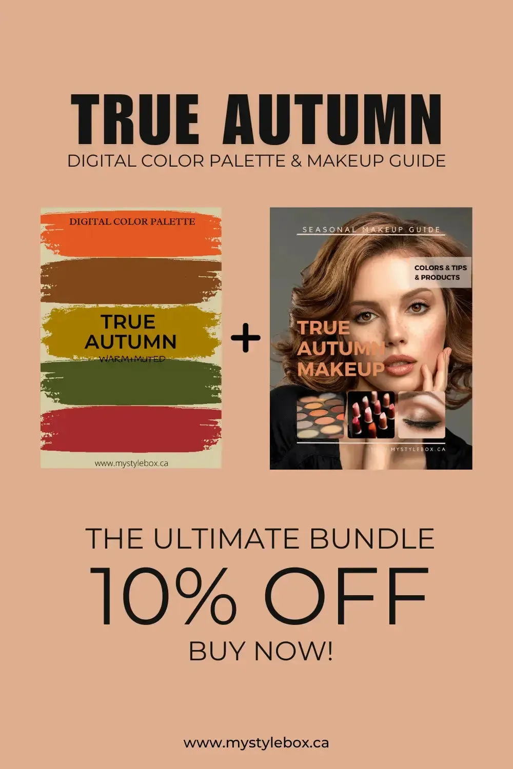 True Autumn Digital Color Palette and Makeup Guide
