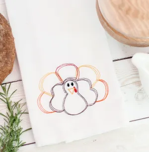 Turkey Kitchen Towel - Thanksgiving Hostess Gift - Fall Decor