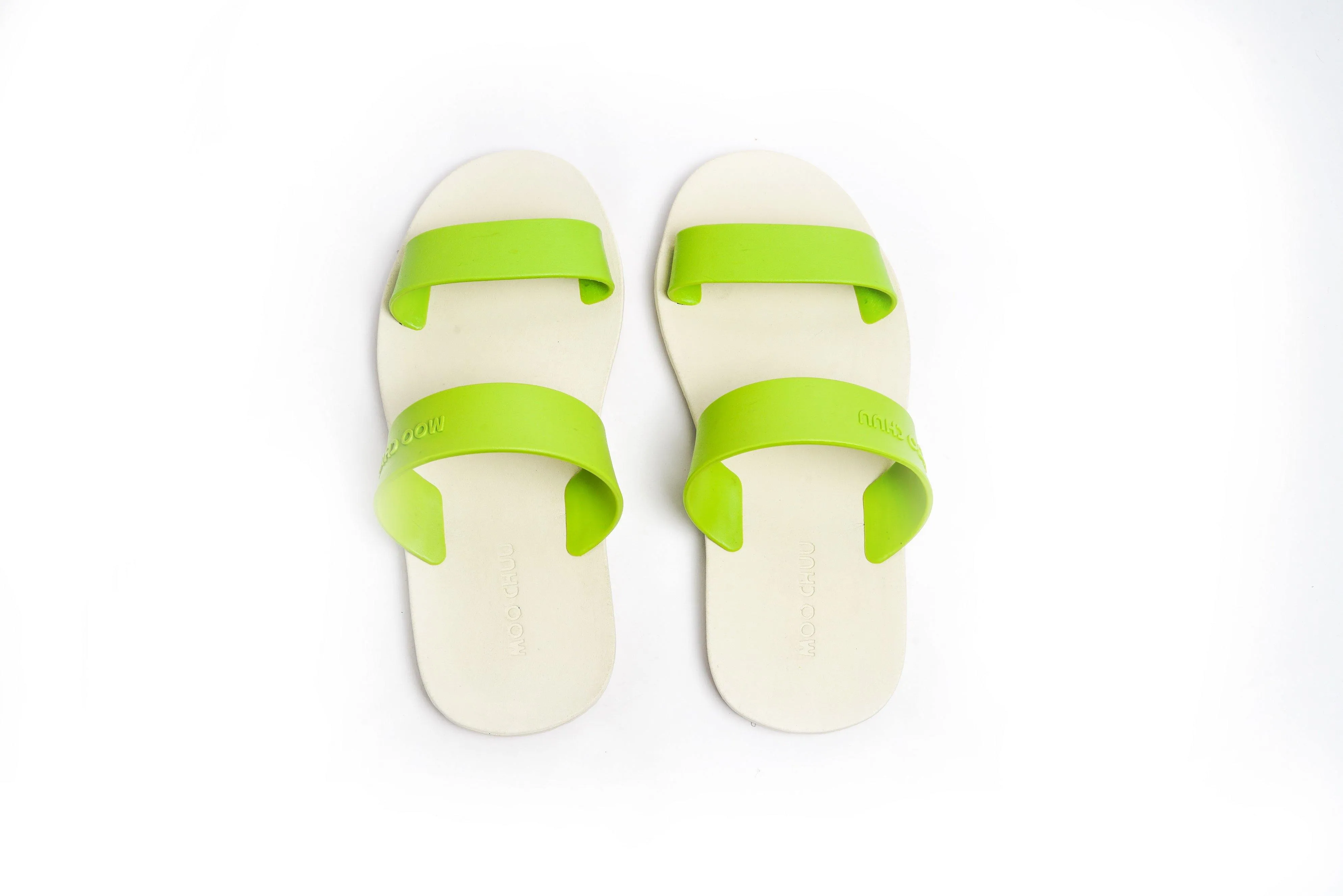 Twin White Sole Lime Strap