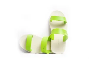 Twin White Sole Lime Strap