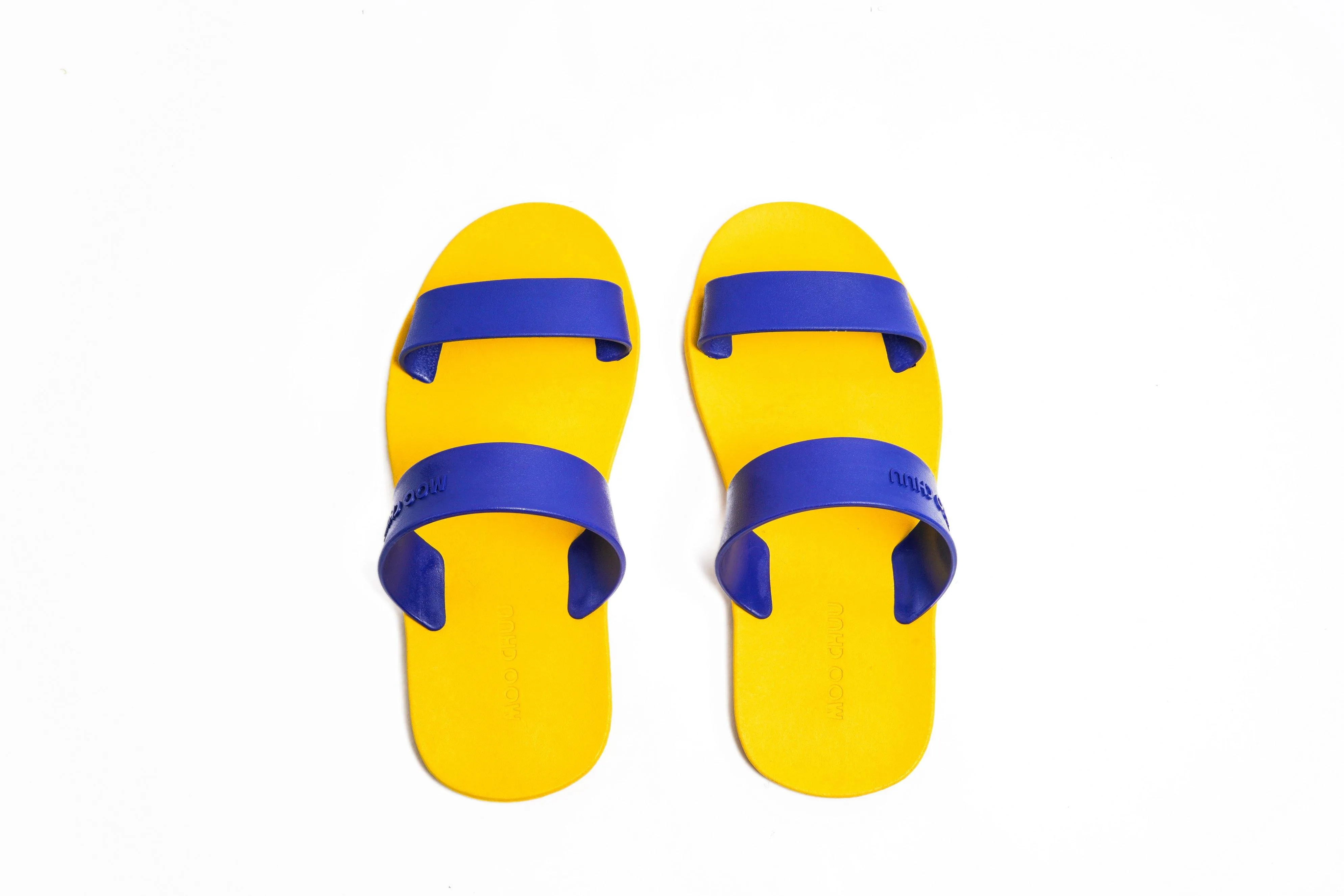 Twin Yellow Sole Blue Strap