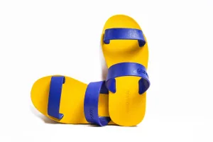 Twin Yellow Sole Blue Strap