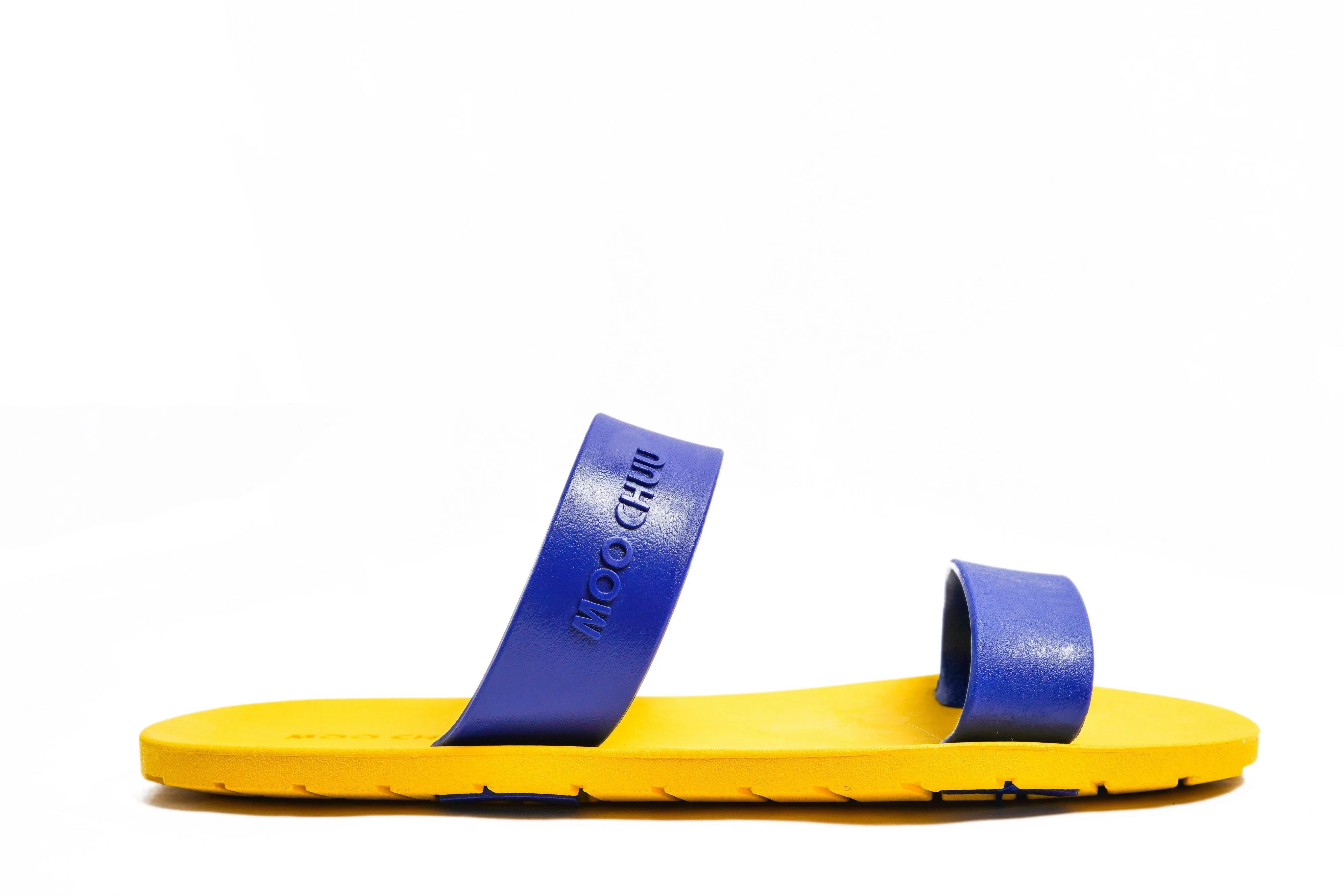 Twin Yellow Sole Blue Strap