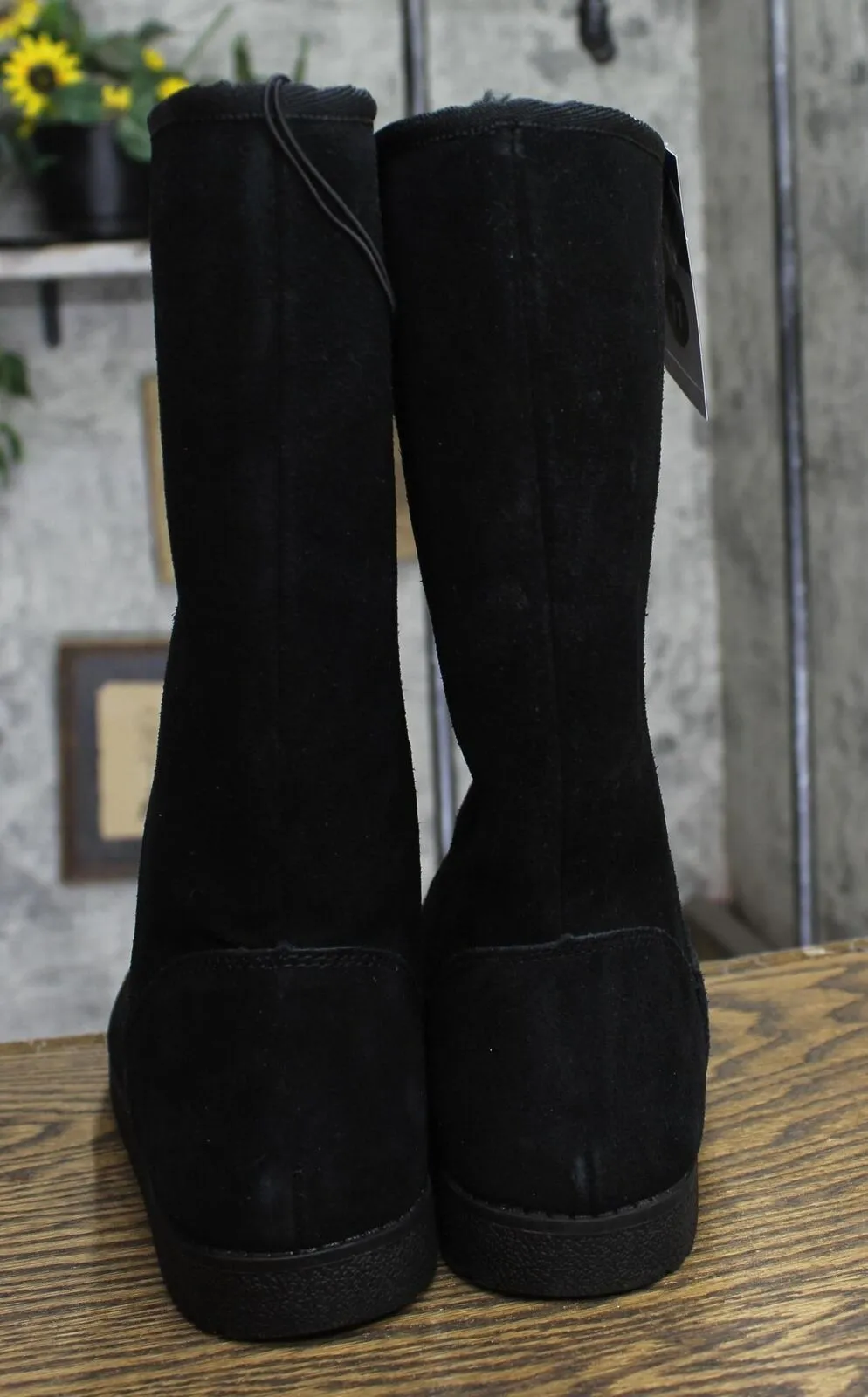 Universal Thread Womens Sarah Suede Shearling Winter Boots 91467407 Black 11M
