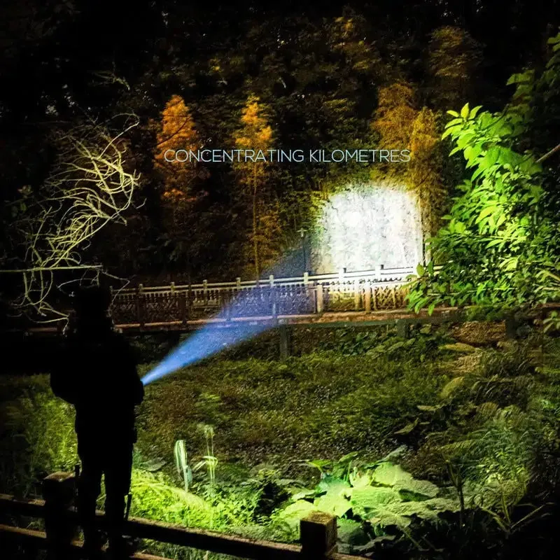 USB Rechargeable Powerful LED Flashlight