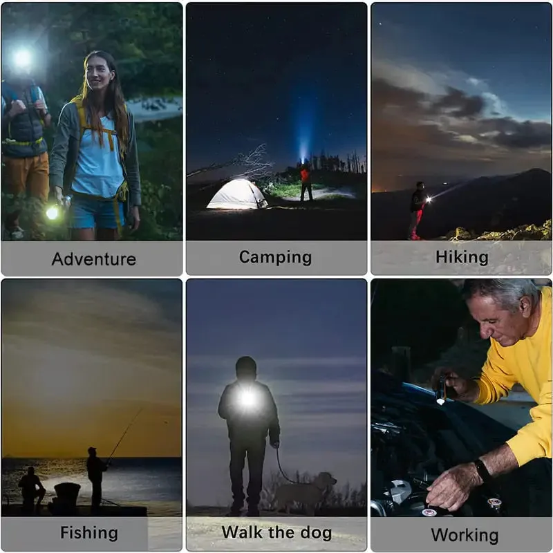 USB Rechargeable Powerful LED Flashlight