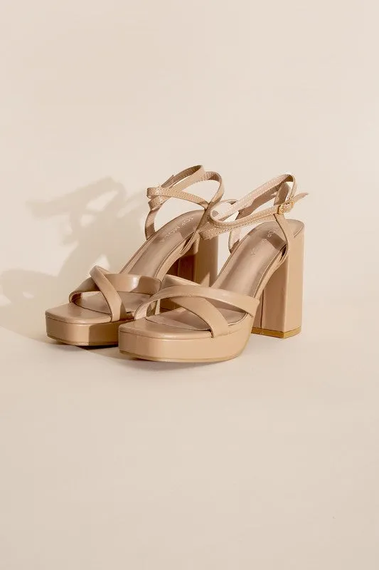 VALOR-1 CROSS ANKLE STRAP HEELS