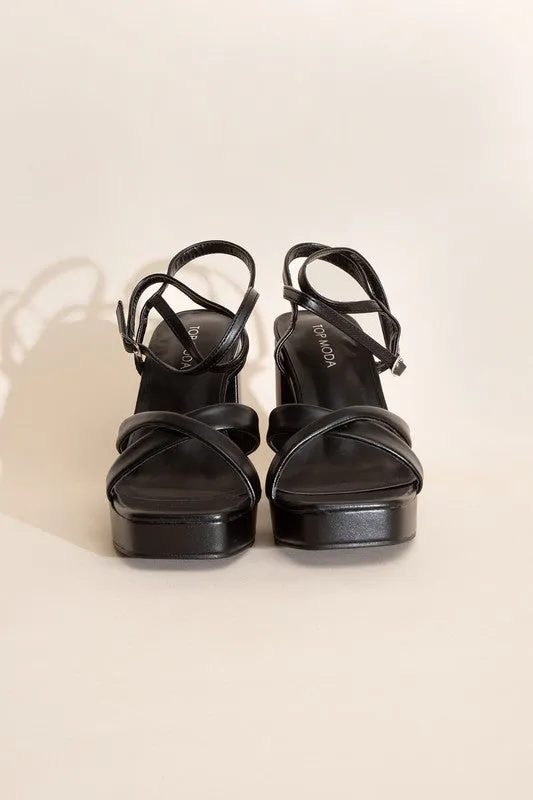 VALOR-1 CROSS ANKLE STRAP HEELS