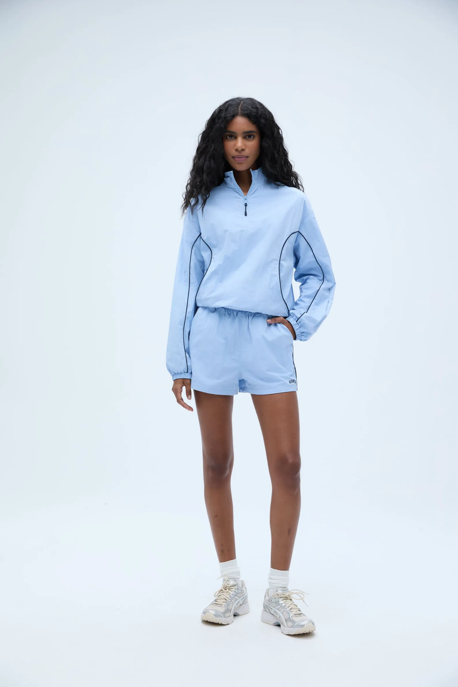 Varsity Track Short - Powder Blue