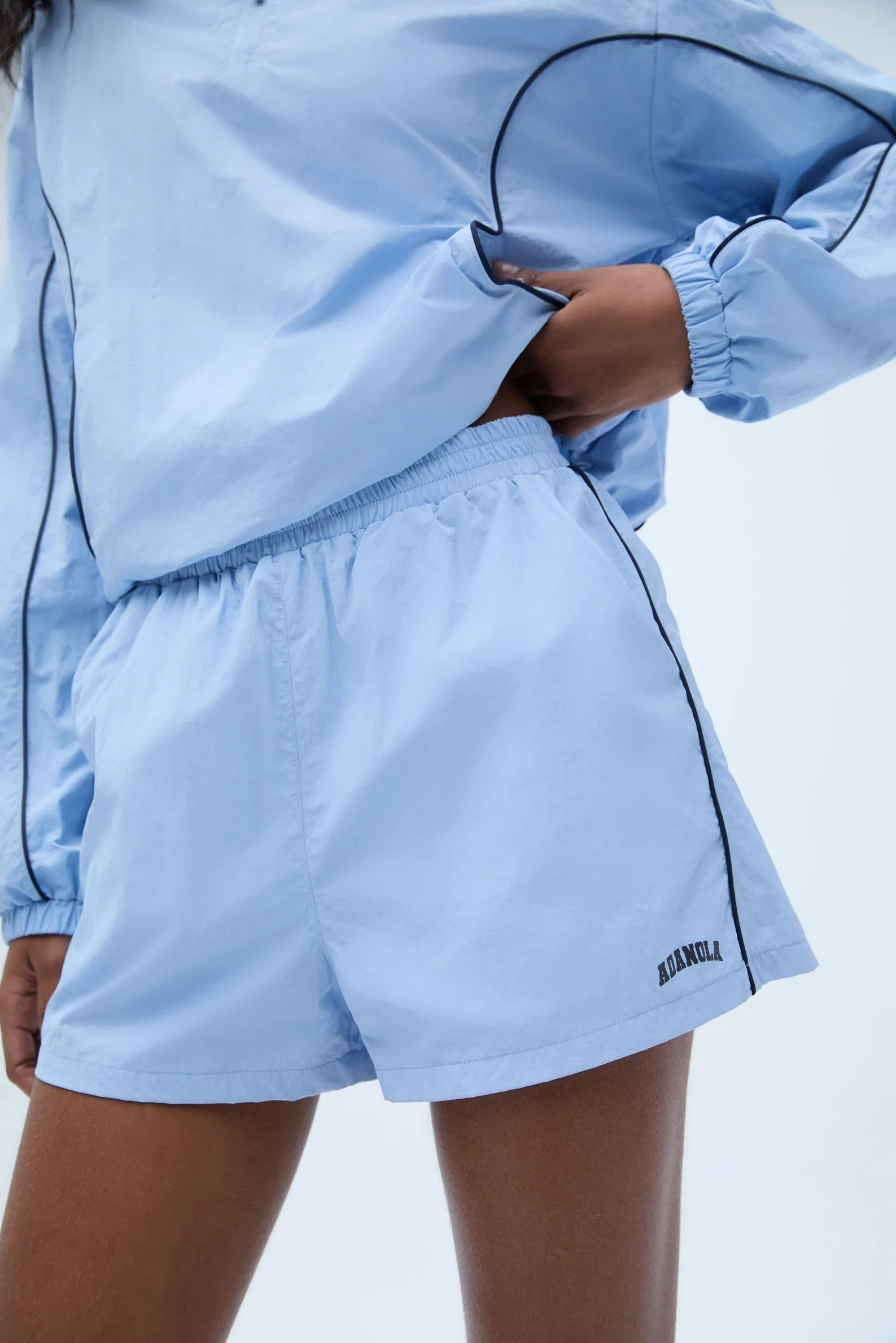 Varsity Track Short - Powder Blue