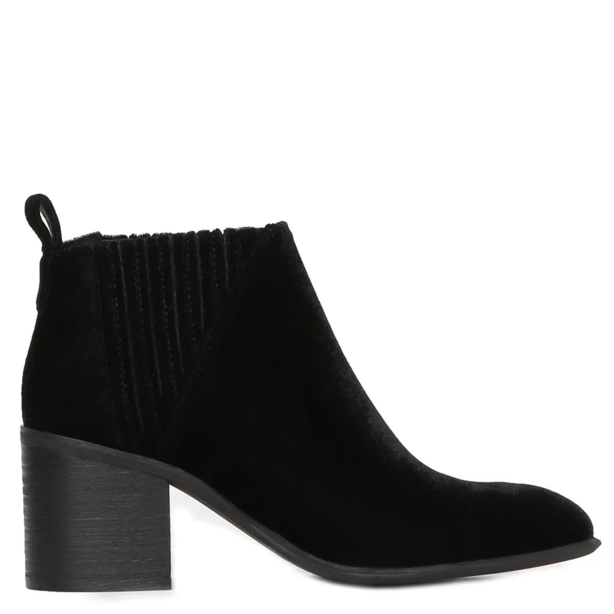 Viggo Black Suede Heeled Booties