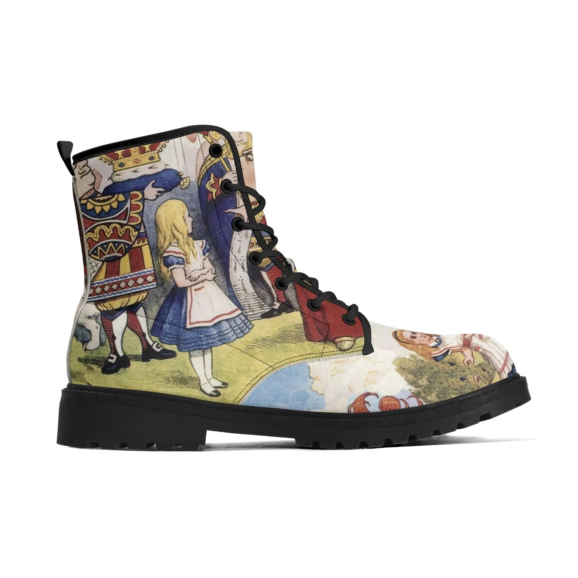 Vintage Alice In Wonderland Ankle Boots