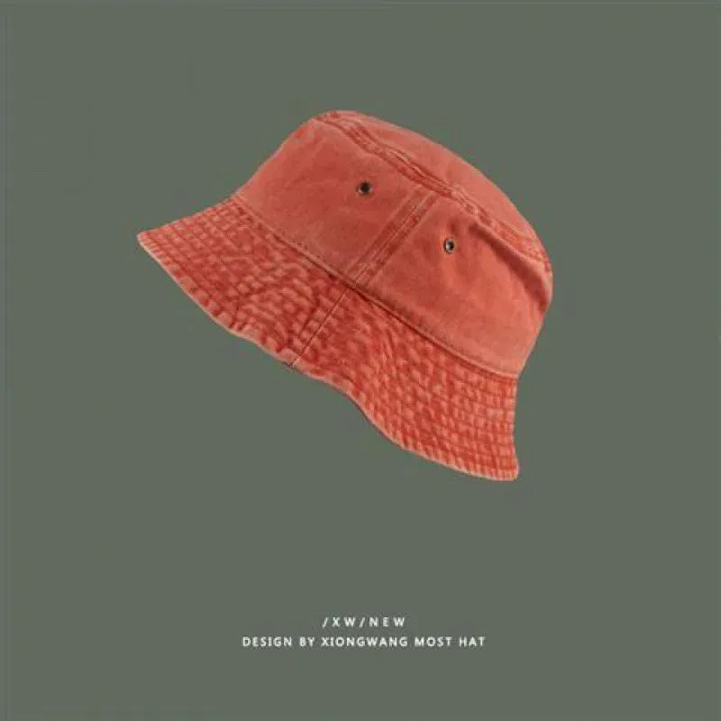 Washed Denim Vintage Bucket Hat - Fashionable Spring Summer Autumn Fisherman Cap for Women Men