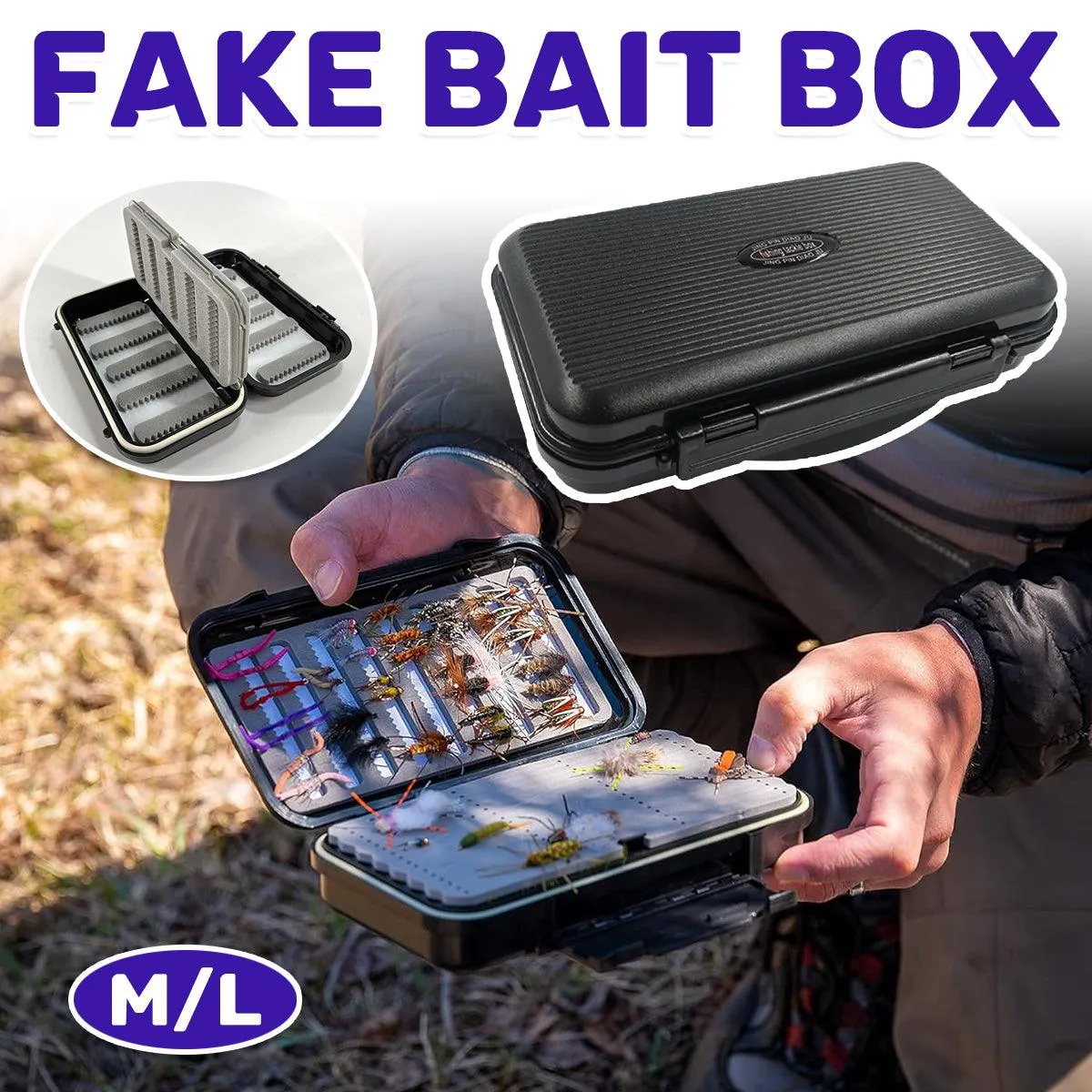 Waterproof Multi Layer Artificial Bait Box Hanging Plate Fishing Tackle Storage
