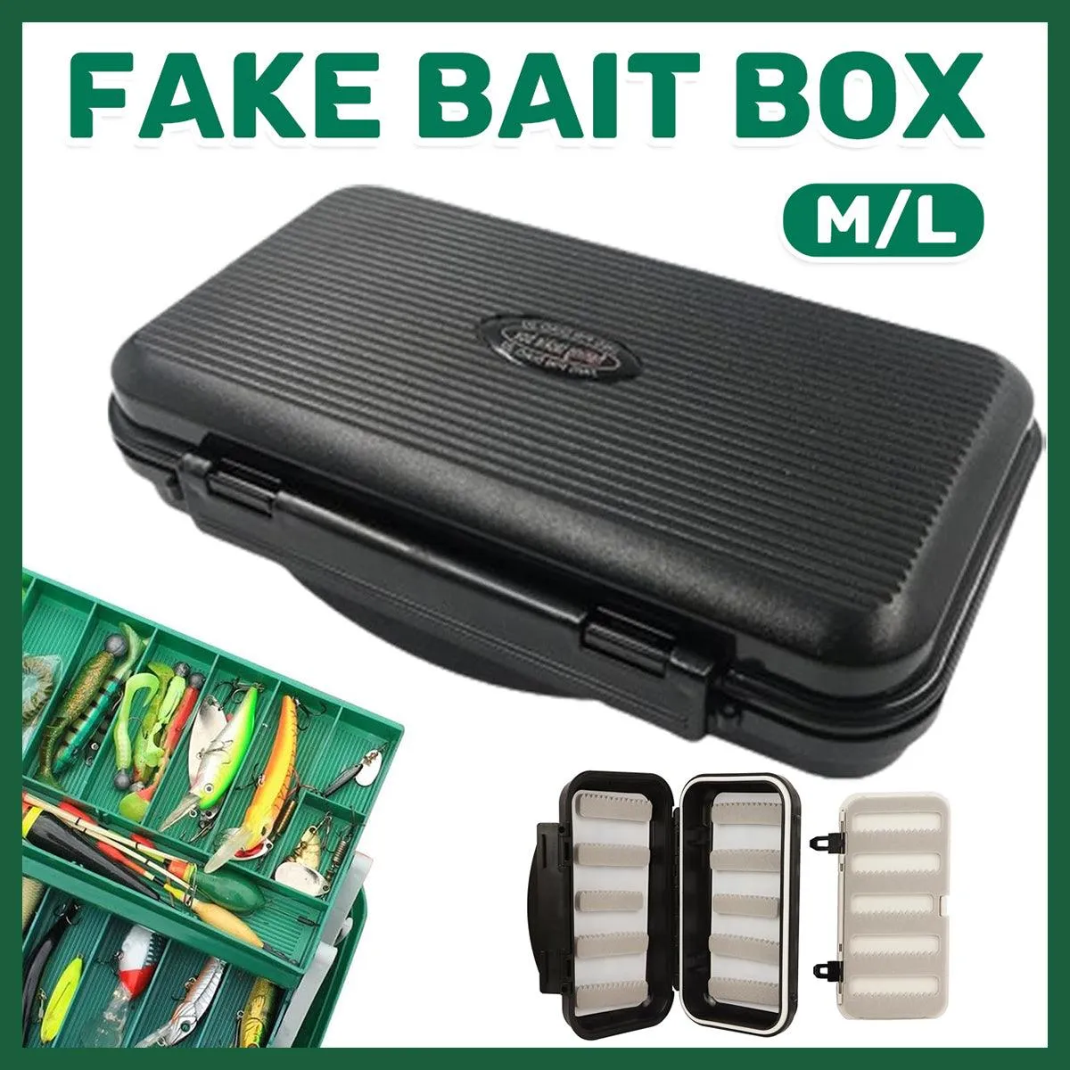 Waterproof Multi Layer Artificial Bait Box Hanging Plate Fishing Tackle Storage