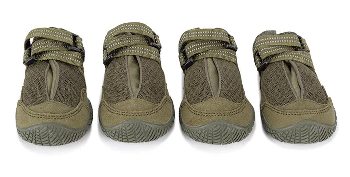 Whinhyepet Outdoor Adventure Dog Shoes - Green, Size 2