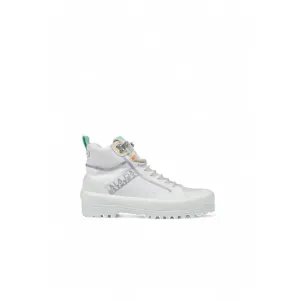 White Fabric Sneaker