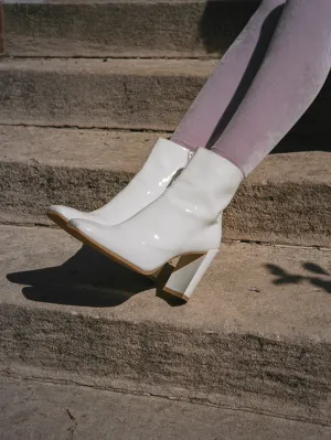 White Patent Boots