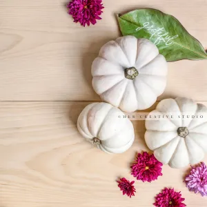 White Pumpkins  & Grateful