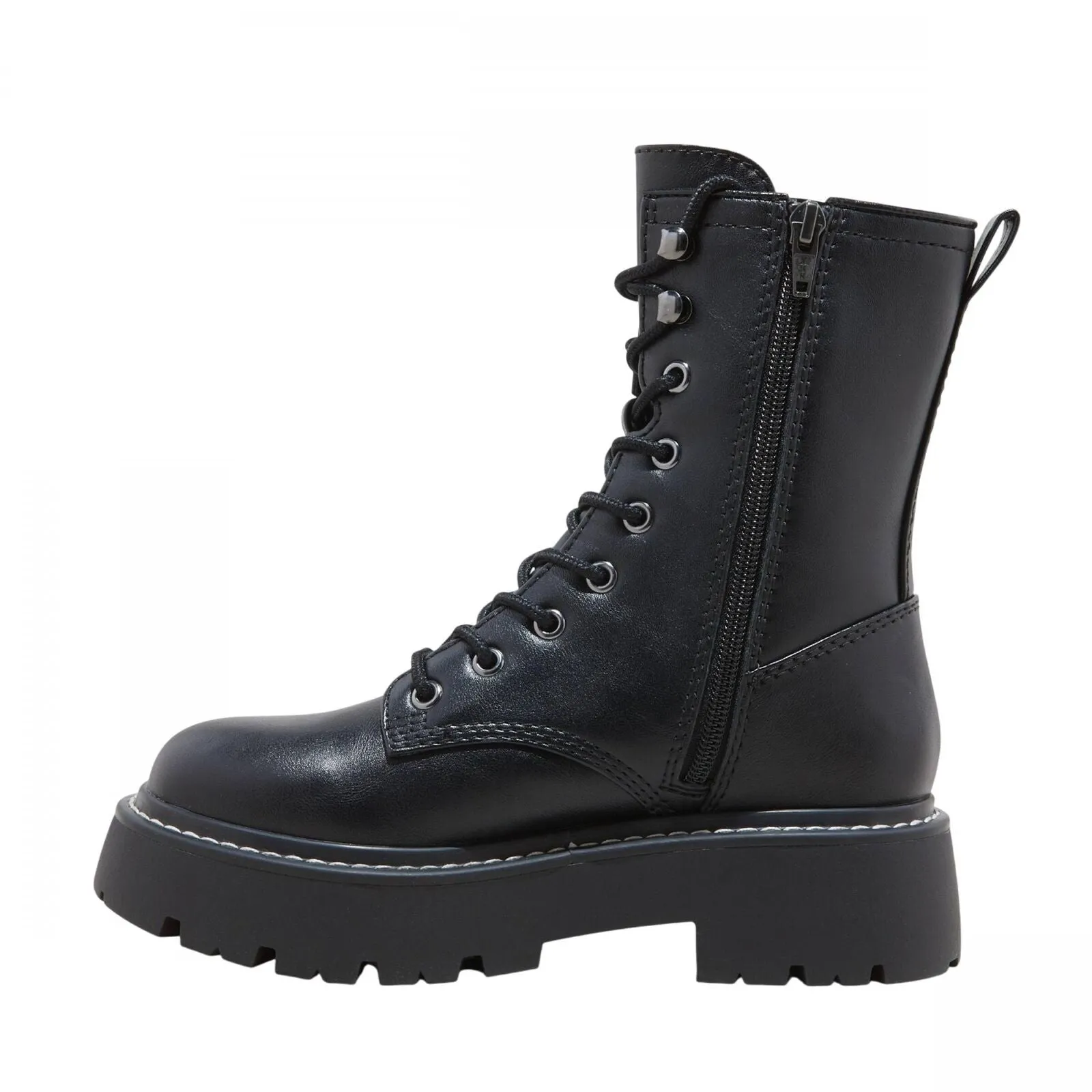 Wild Fable Womens Logan Lug Combat Boots with Memory Foam Insole Black 8M