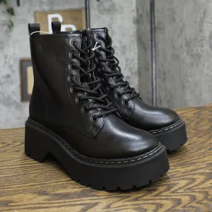 Wild Fable Womens Zea Combat Boots 87930208 Black 6.5M