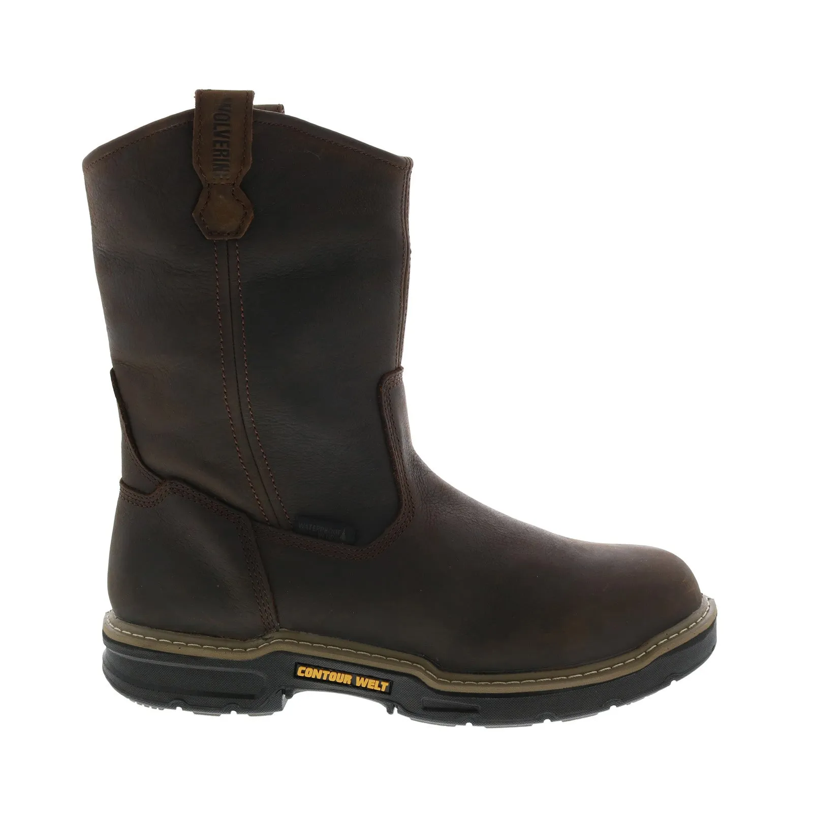Wolverine Bandit Waterproof 10" Wellington W10861 Mens Brown Wide Work Boots