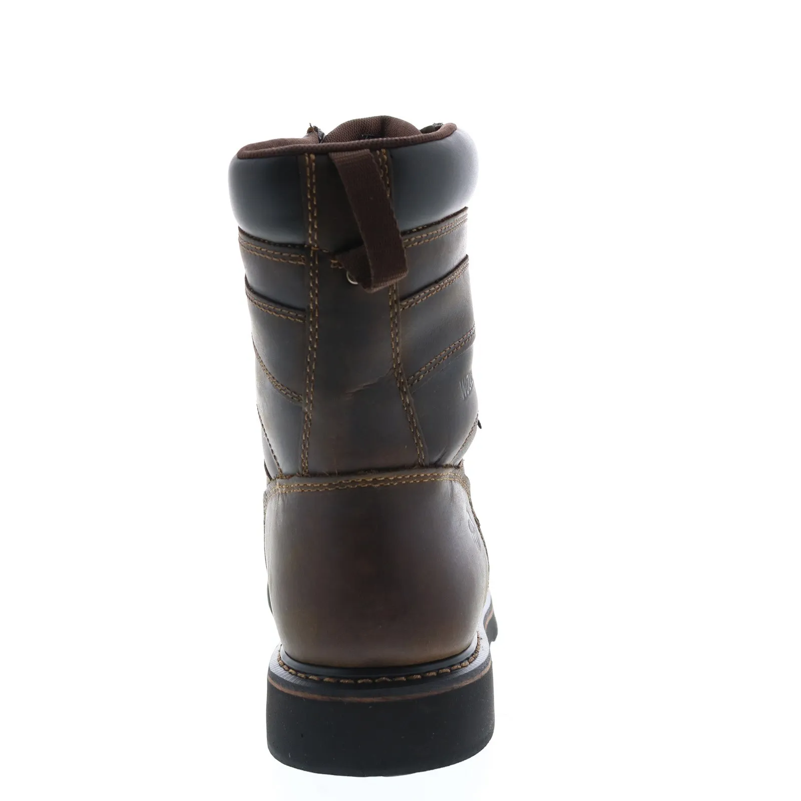 Wolverine Brek 8" Waterproof Steel-Toe W10082 Mens Brown Wide Work Boots