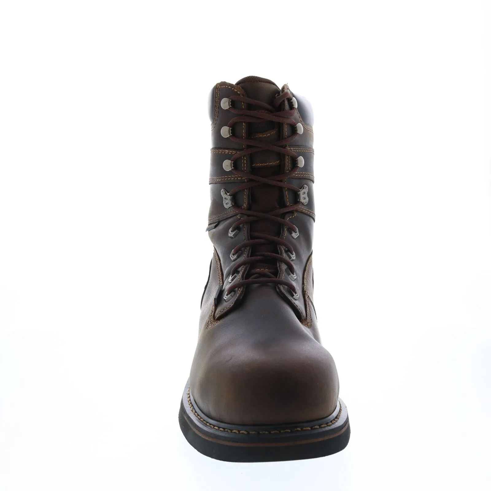 Wolverine Brek 8" Waterproof Steel-Toe W10082 Mens Brown Wide Work Boots