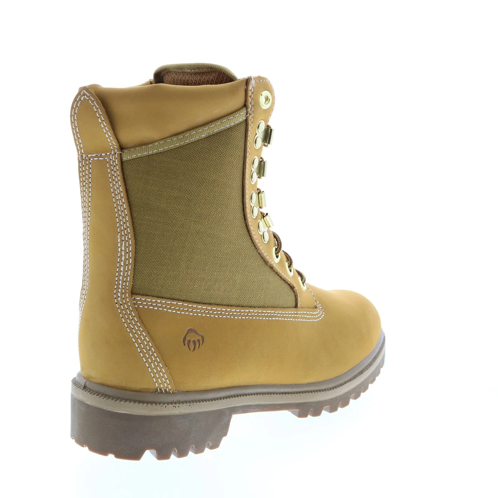 Wolverine DA Waterproof 8" Cord Panel Lug W01199 Mens Brown Wide Work Boots