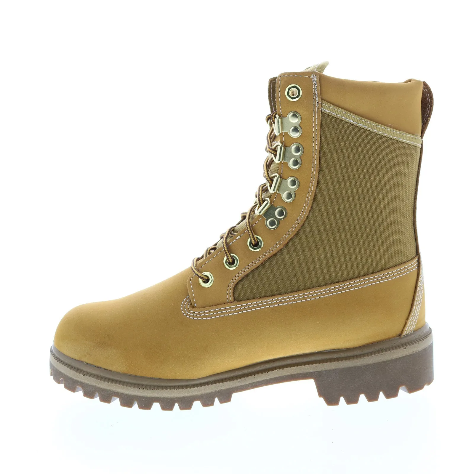Wolverine DA Waterproof 8" Cord Panel Lug W01199 Mens Brown Wide Work Boots