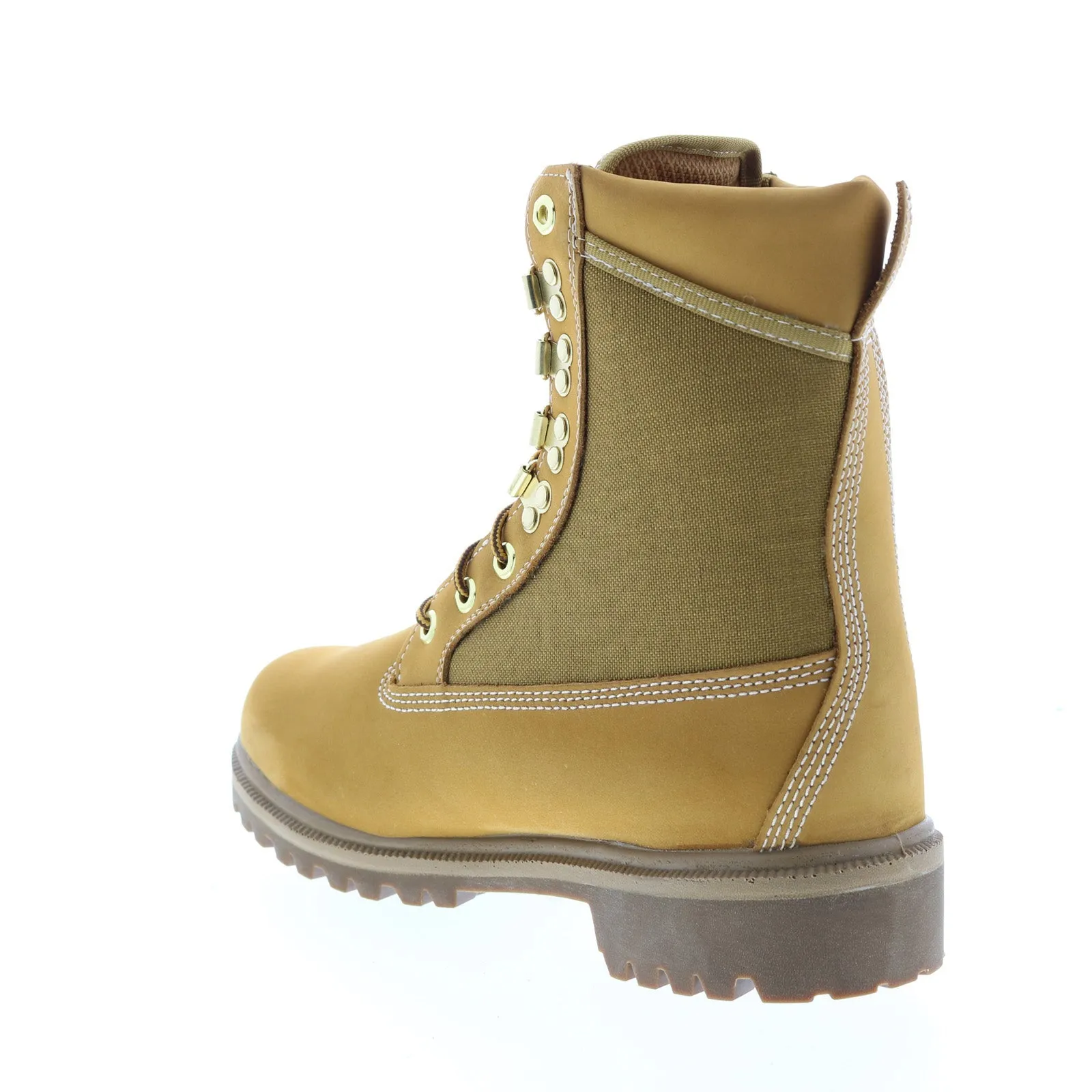 Wolverine DA Waterproof 8" Cord Panel Lug W01199 Mens Brown Wide Work Boots