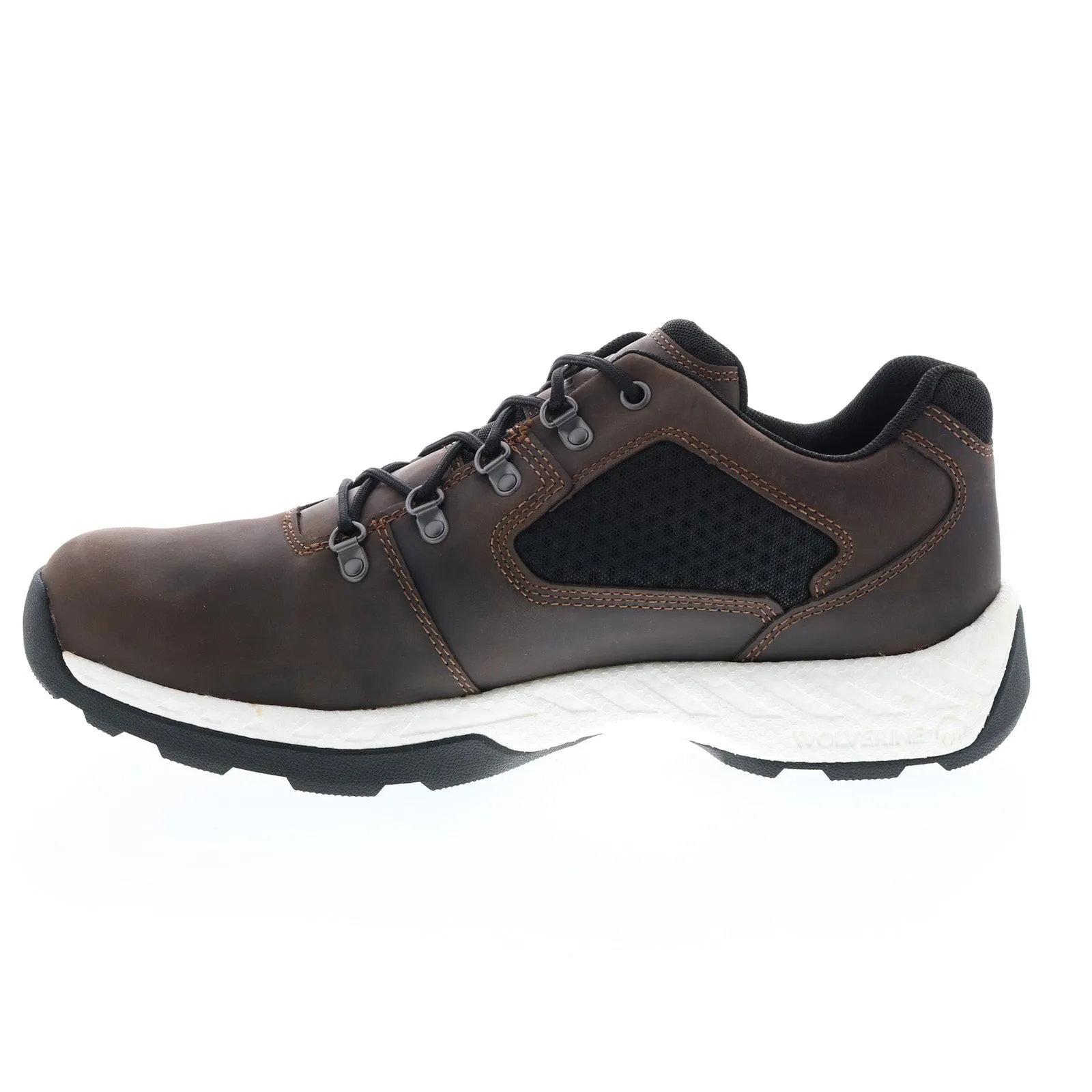 Wolverine Guide Ultraspring WP Low Mens Brown Wide Athletic Hiking Shoes