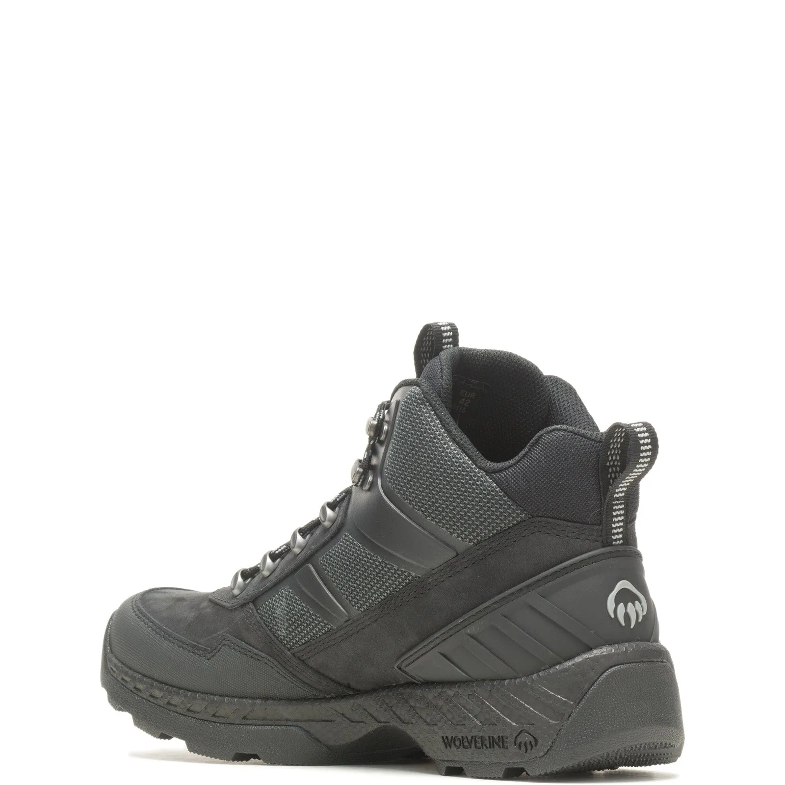 Wolverine Guide UltraSpring WP Mid W880415 Mens Black Wide Work Boots